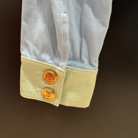 Balmain Pastel Cropped Denim Jacket - Picture 6 of 8